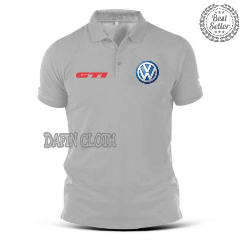 Polo Shirt Kaos Kerah Pria Volkswagen VW