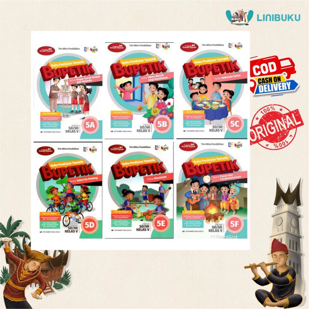 BUKU PENILAIAN TEMATIK KELAS 5 SD ERLANGGA - BUKU SEKOLAH