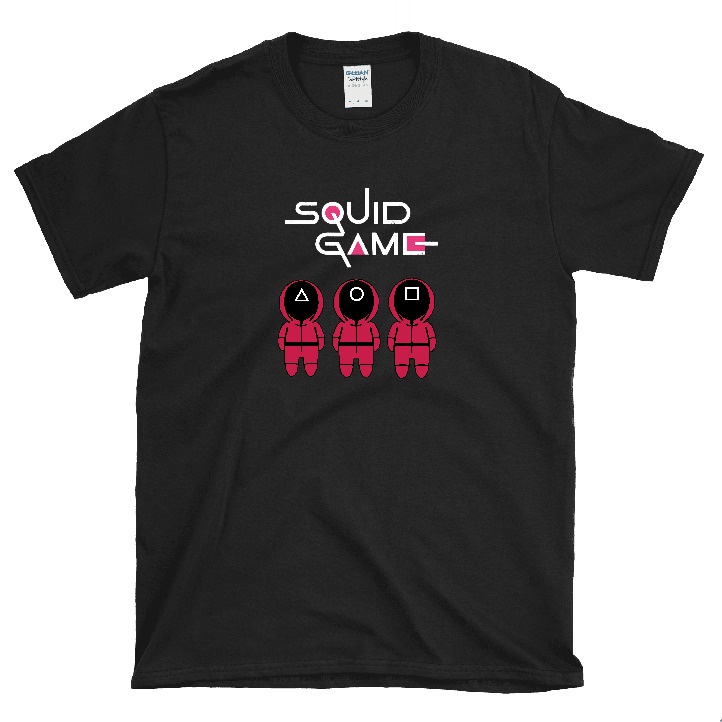 Baju Kaos Squid Game Dewasa Wanita &amp; Laki Bahan Combed 30s Sablon DTF Free Req Nomor Dan Nama