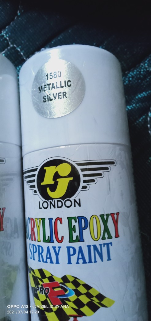 Pilok Pilox Cat Semprot Rj Gold Emas Mas Metalik Mengkilap Perunggu Bronze Putih Pernis Doff (dop)