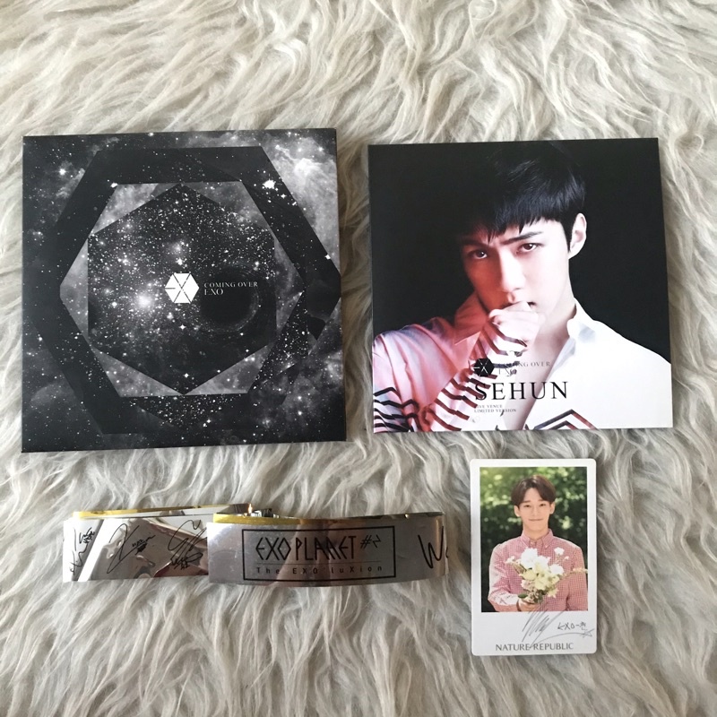 ALBUM EXO COMING OVER SEHUN FREE PC NATREP + CONFETTI KONSER