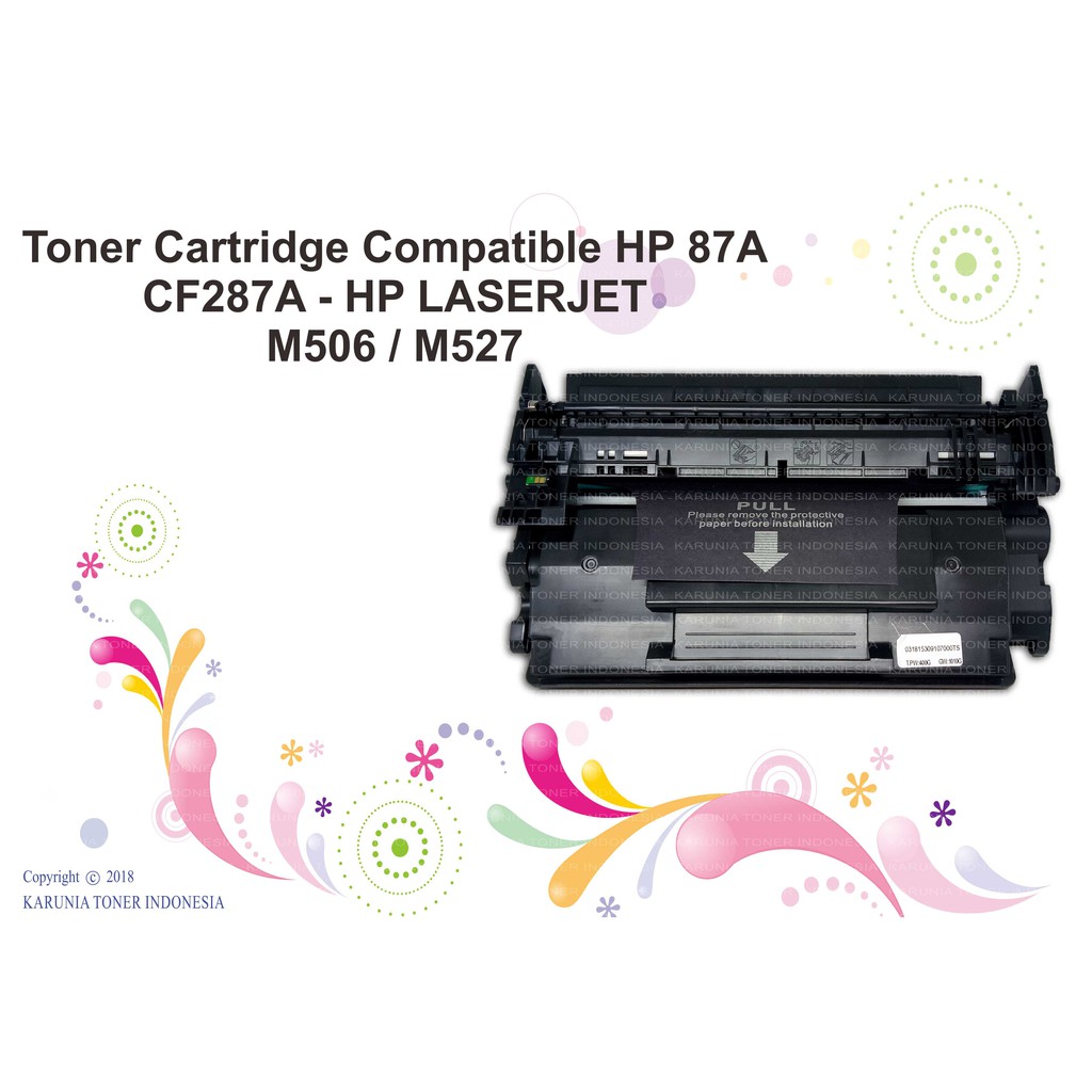 Toner Cartridge Compatible HP 87A CF287A - HP LASERJET M506 M527