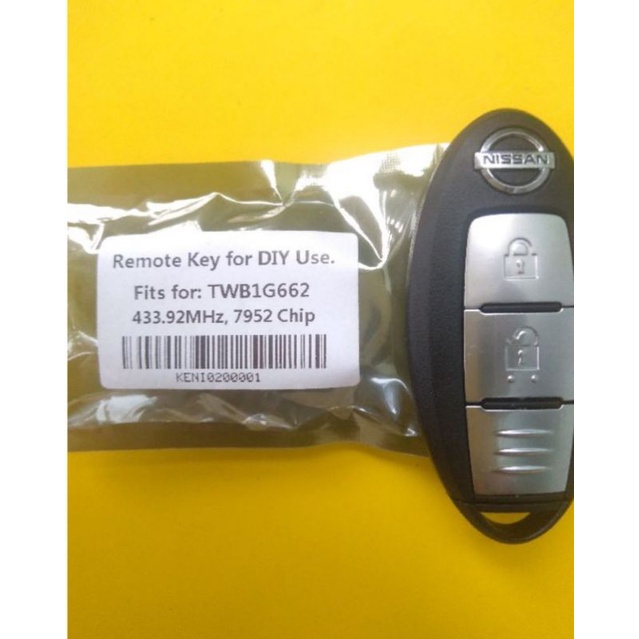 Kunci remote smart key nissan Navara