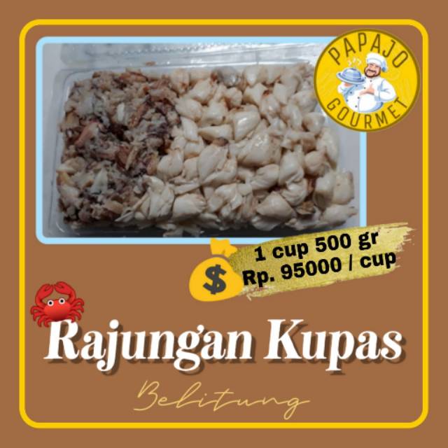 

Rajungan kentang ebi 1 cup 500 gr