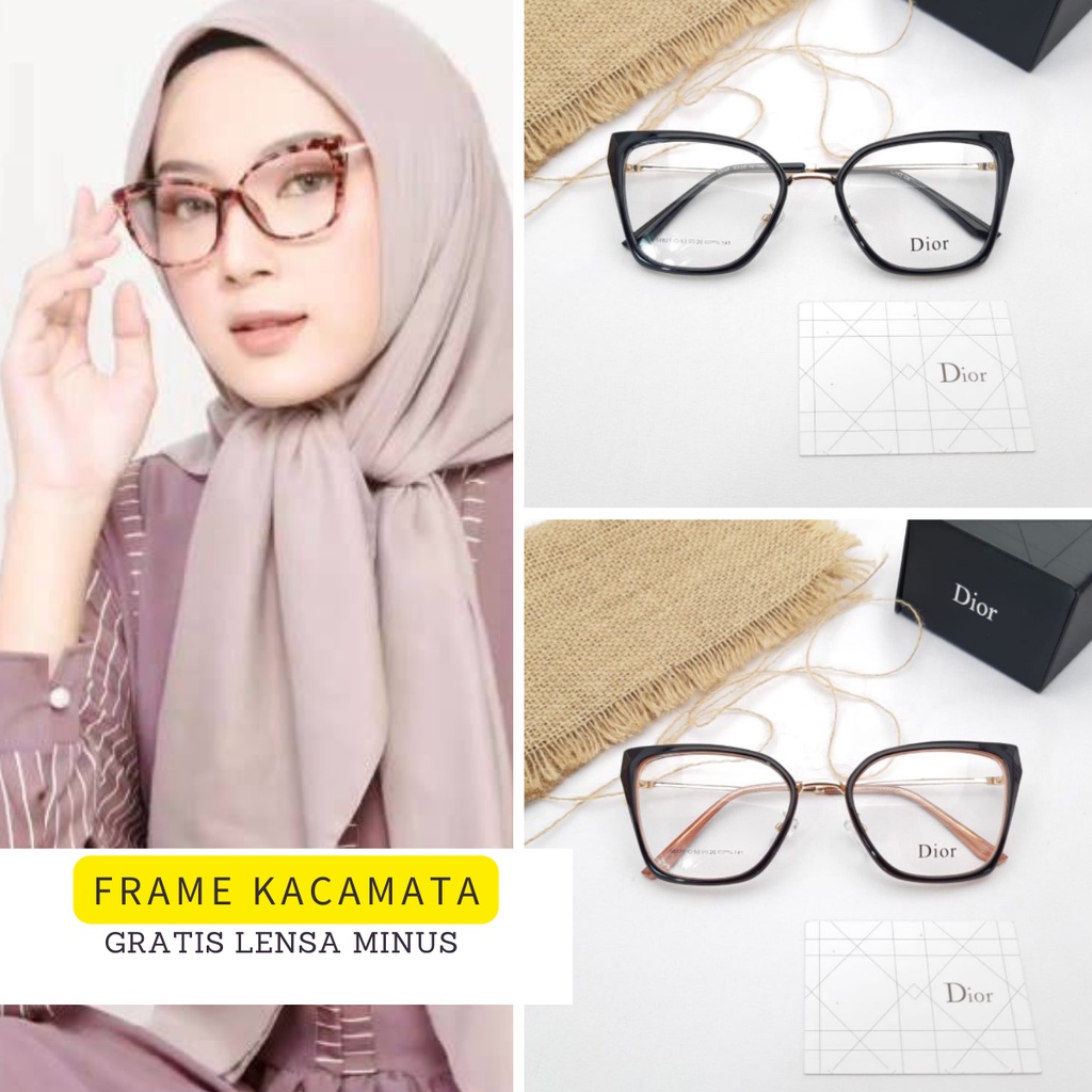 Kacamata OVal Minus Terbaru frame besi Antiradiasi Blueray 58821