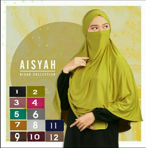 Khimar Hijab Jilbab Syari Kerudung  Instan Jersey NIQOB MADINAH