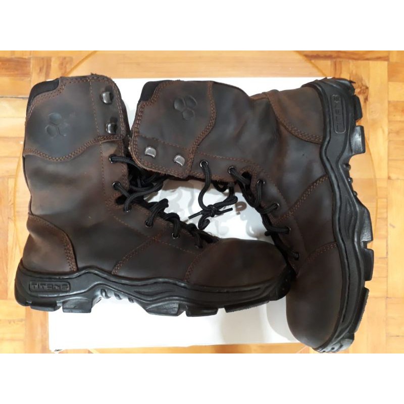 TITANS GEAR SAFETY SHOES PYRO BROWN / SEPATU TACTICAL | Titan Gear murah | sepatu Tactical murah | P