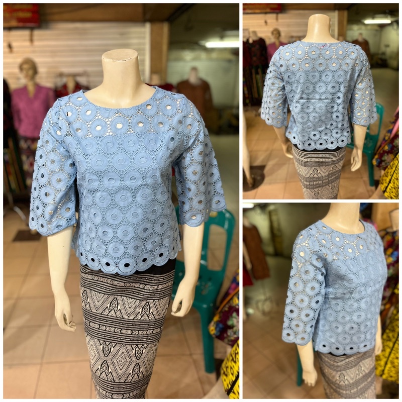 ATASAN BLOUSE  PINK BOUTIQUE KATUN BOLONG RESLETING SAMPING IMPORT MADE IN THAILAND PINK BUTIK