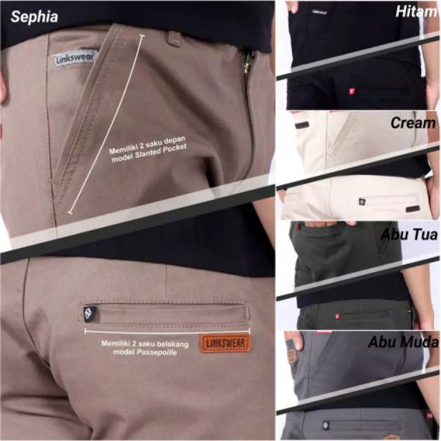 CELANA CHINO PRIA PANJANG DISTRO PREMIUM CASUAL PRIA KERJA CELANA BAHAN