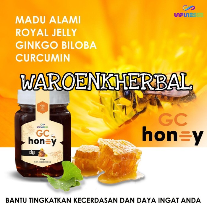 

GC Honey Infinesse - madu - ginco biloba - royal jelly - daya tahan - MMD974