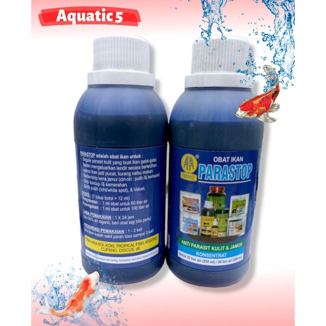 OBAT IKAN JAMUR ANTI BAKTERI AKARI AA PARASTOP 250ML