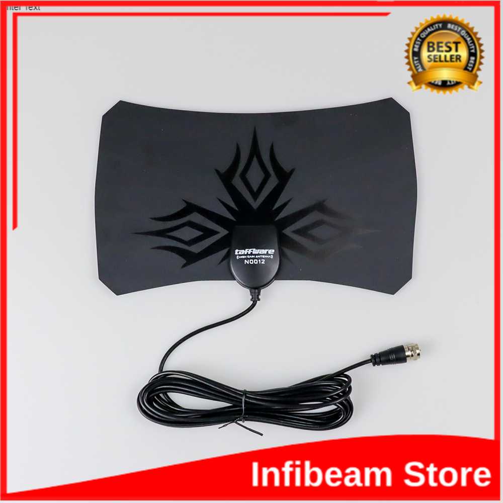 Taffware Antena TV Digital DVB-T2 with Signal Booster Amplifer - N0012 / Taffware Antena TV Digital 