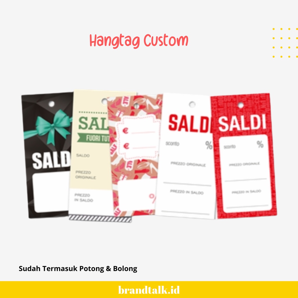 

Hangtag Hampers Custom - Termasuk Potong + Bolong