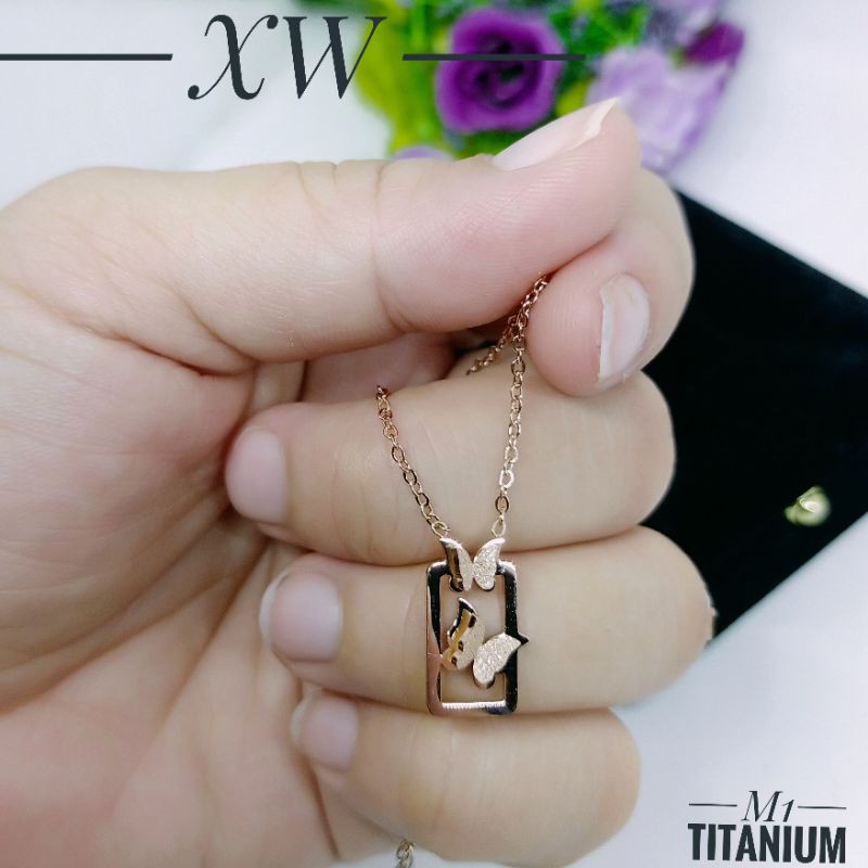 Kalung titanium kupu KT092001