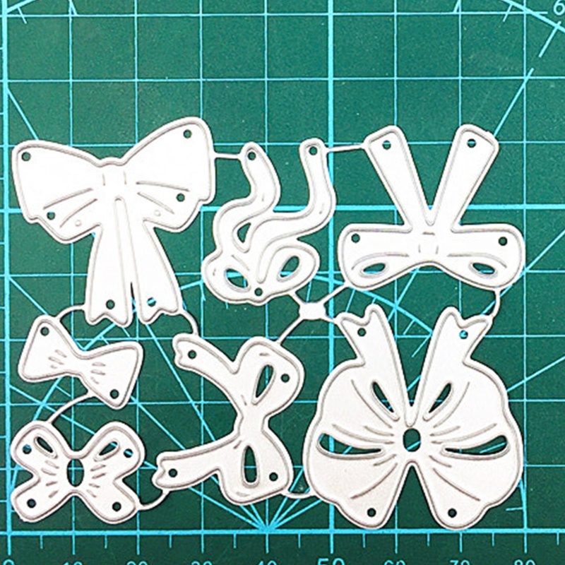 Cetakan Stensil Cutting Dies Motif Pita Bahan Metal Untuk Scrapbook / Craft Diy / Kartu