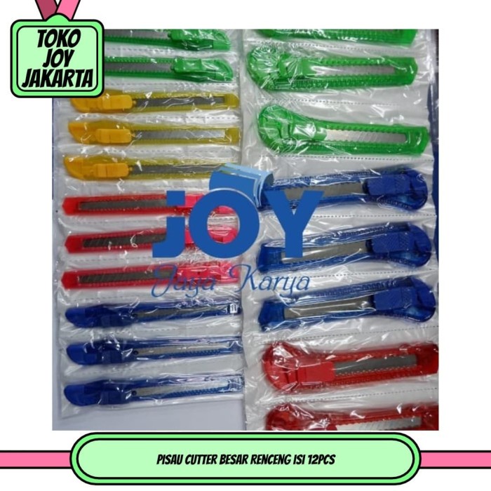

Hemat Pisau Cutter Besar Renceng Isi 12Pcs Terbatas