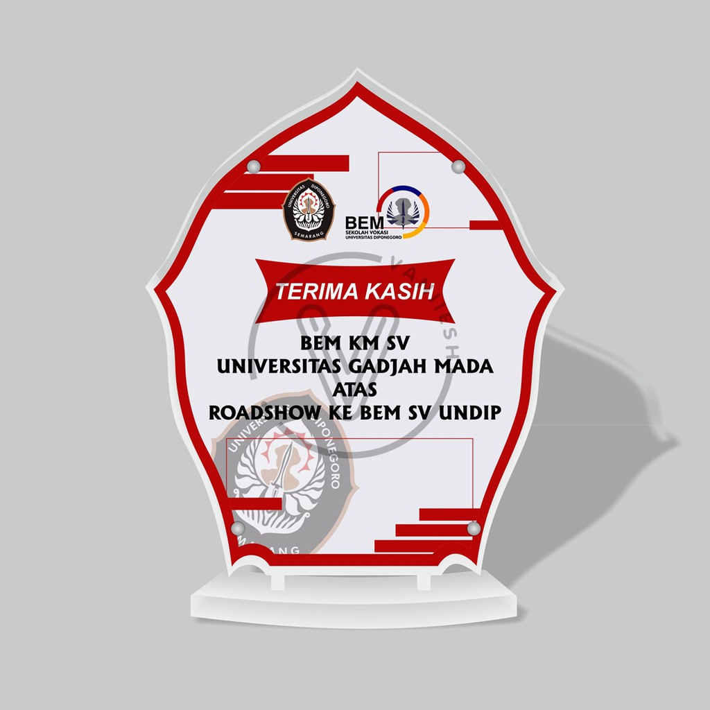 

Plakat Akrilik Undip Standar