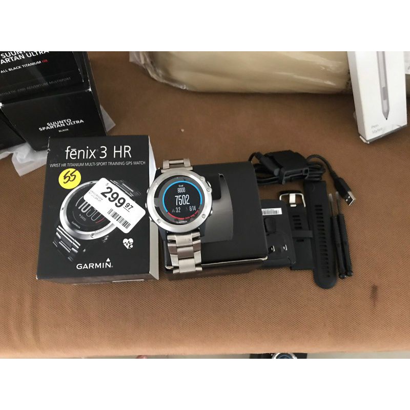 GARMIN Fenix 3 HR Titanium multisport training GPS Watch