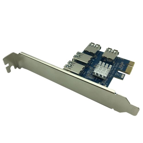 PCIE PCI Express USB 3.0 4Port Internal for Riser Mining Bitcoin