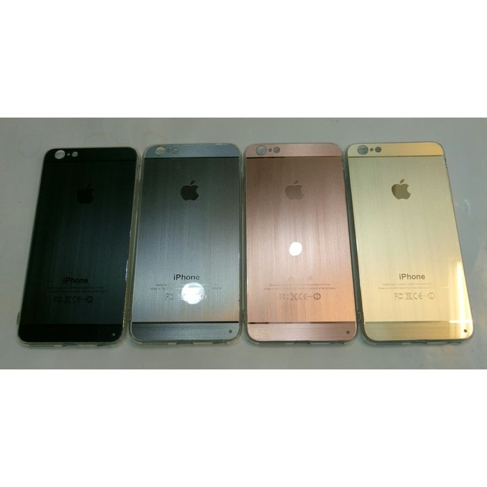 Casing Softcase + Flat Metalik Chrome Iphone 6 plus/6s plus