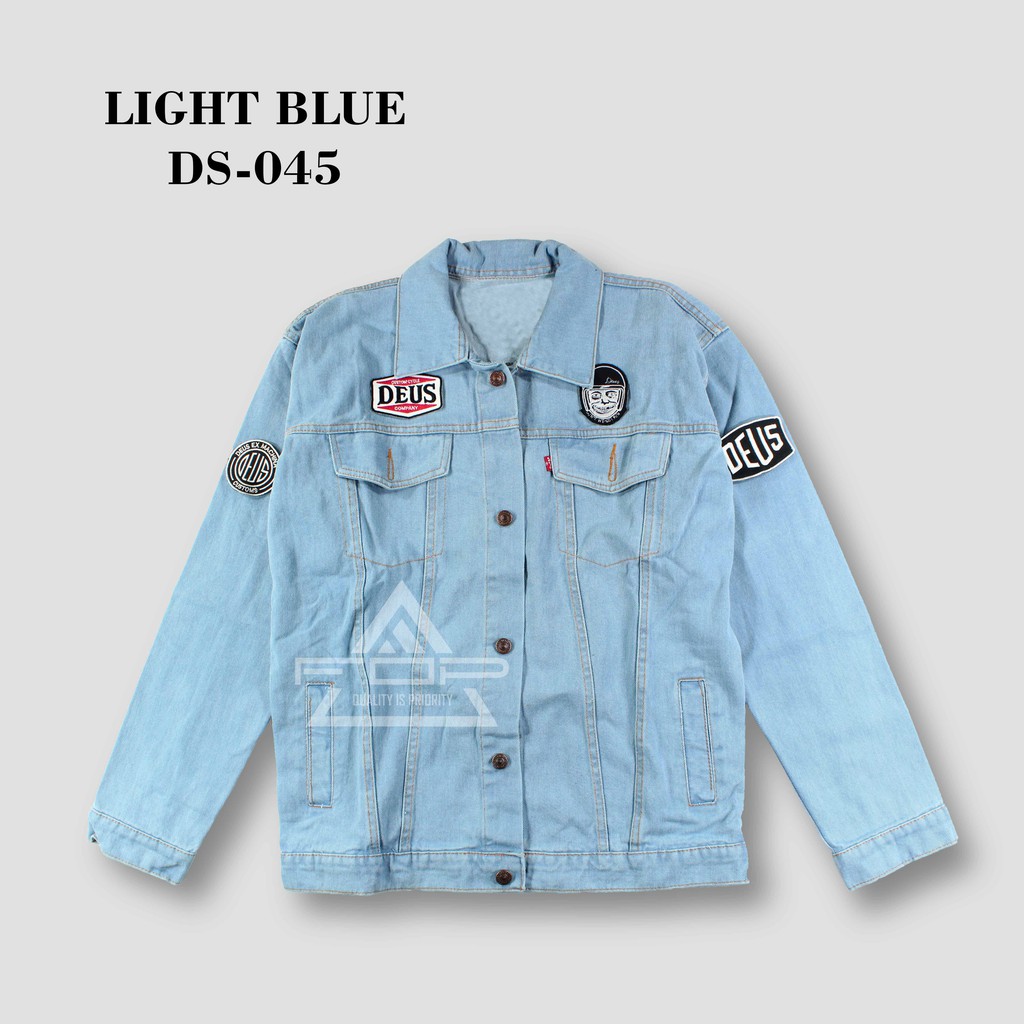 jaket jeans full patch