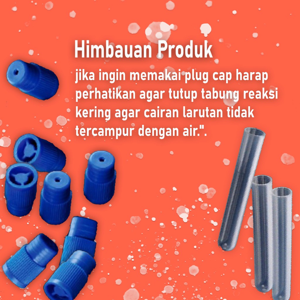 Plug Cap Test Tube KJ-717 - Tutup tabung reaksi biru (500pcs/bag)