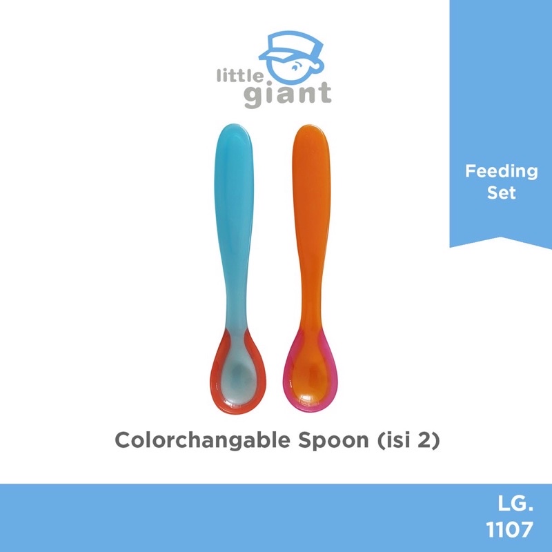 Little Giant Colorchangeable Spoon isi 2 LG1107- Sendok Makan Bayi