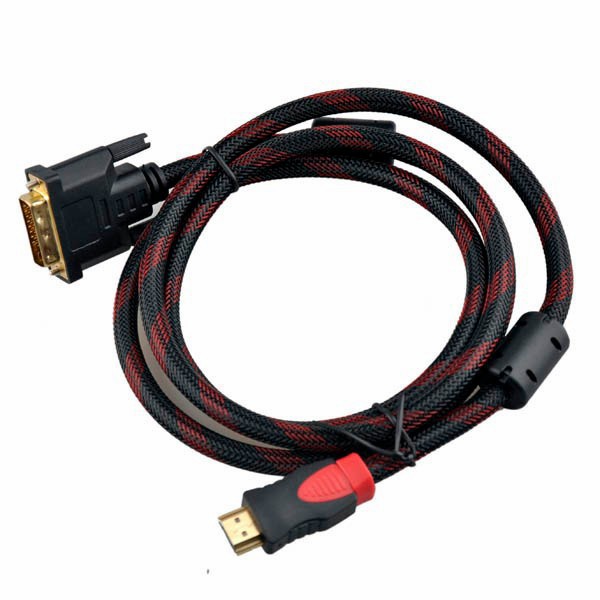 Kabel DVI To HDMI 1,5Meter Jaring ( DVI 24+1)