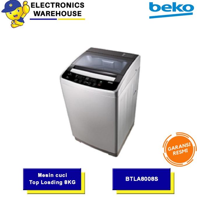 Beko Mesin Cuci Top Loading 1 Tabung 8 Kg BTLA8008S