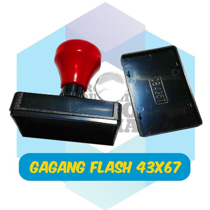 

gagang stempel flash ukuran 43x67mm