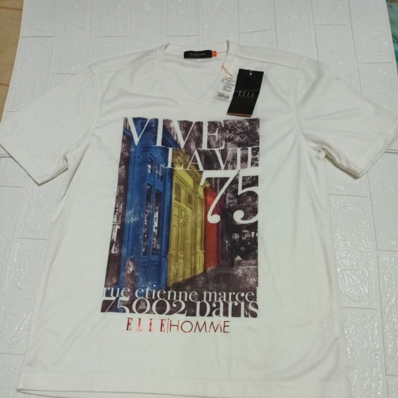 Baju kaos Elle homme auth . new with tag