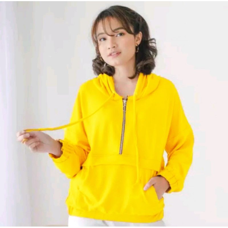 sweater hoodie zaira/sweater wanita zaira