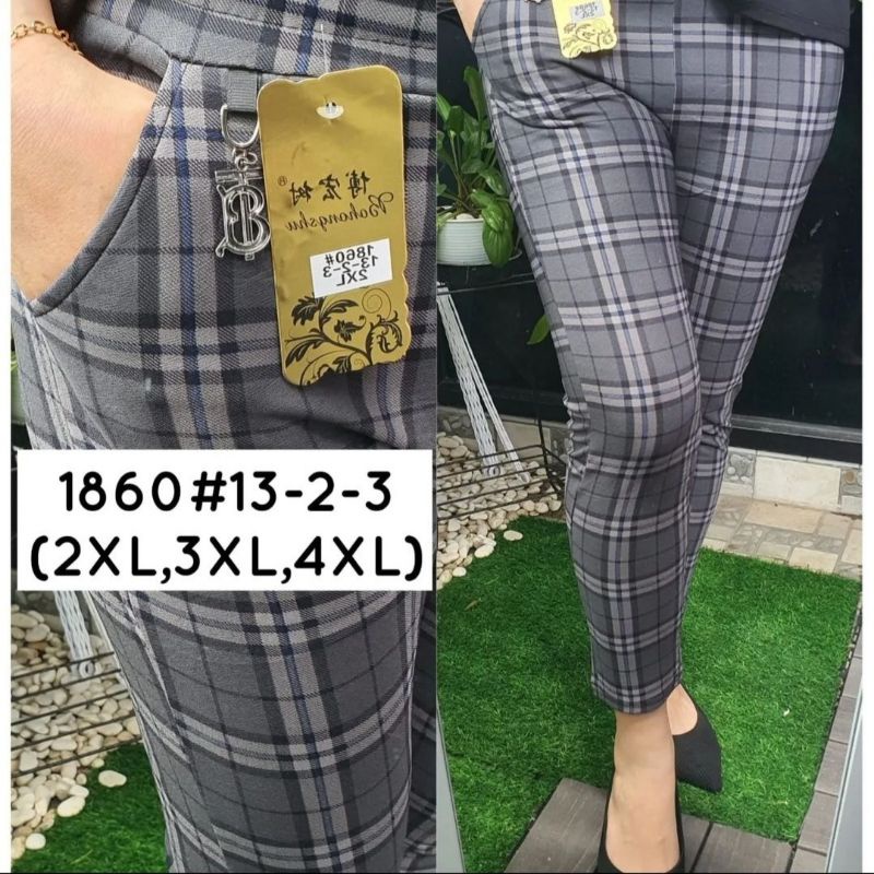 CELANA IMPORT TERBARU KOTAK SALUR BAHAN STRETT merk saya