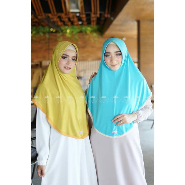 ORIGINAL NAJMA JUMBO BY LINALIVIA KHIMAR POLOS 2 WARNA JUMBO DAILY HIJAB SYAR'I TERLARIS