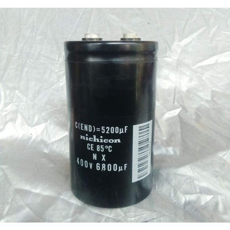 capasitor  elko 400v 6800uf elo besar mantap original elko