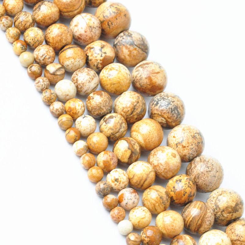 1Strand DIY Natural Gemstone Space Loose Beads for Making Jewelry Material Wholesale