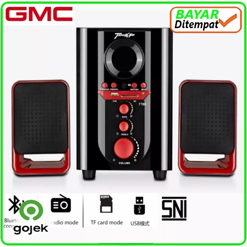 Speaker Aktif GMC Teckyo 778E Bluetooth Subwoofer Bass Garansi Resmi