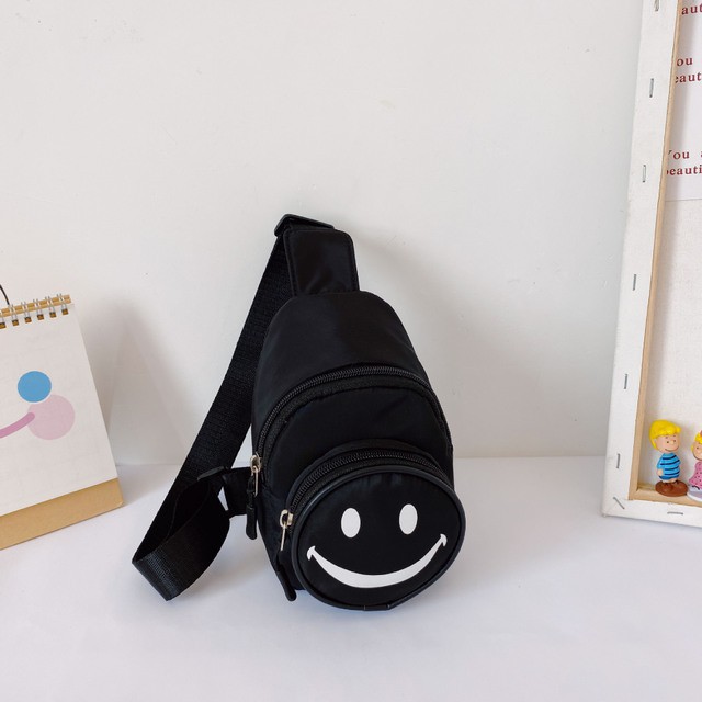 LittleAaron TAS SMILE SLINGBAG import resleting slempang anak laki perempuan