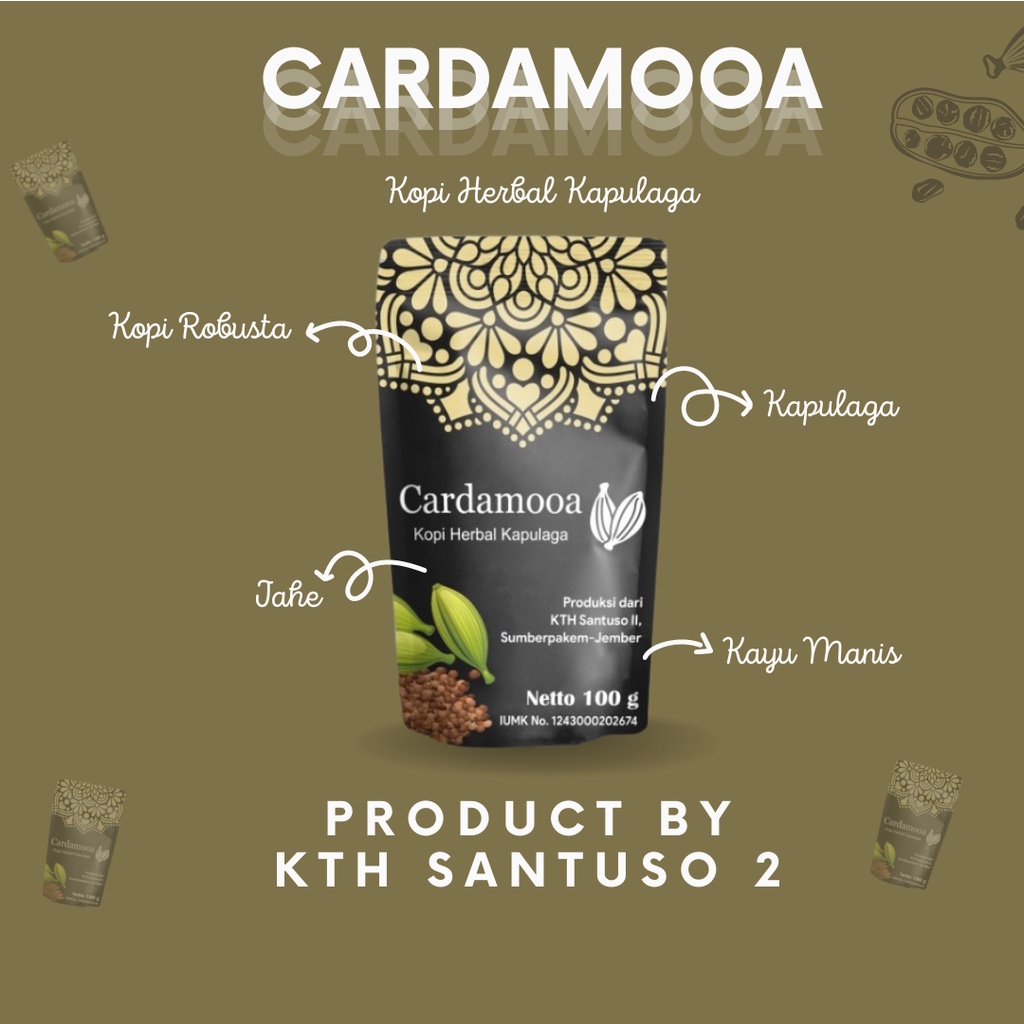 

CARDAMOOA Kopi Herbal Kapulaga