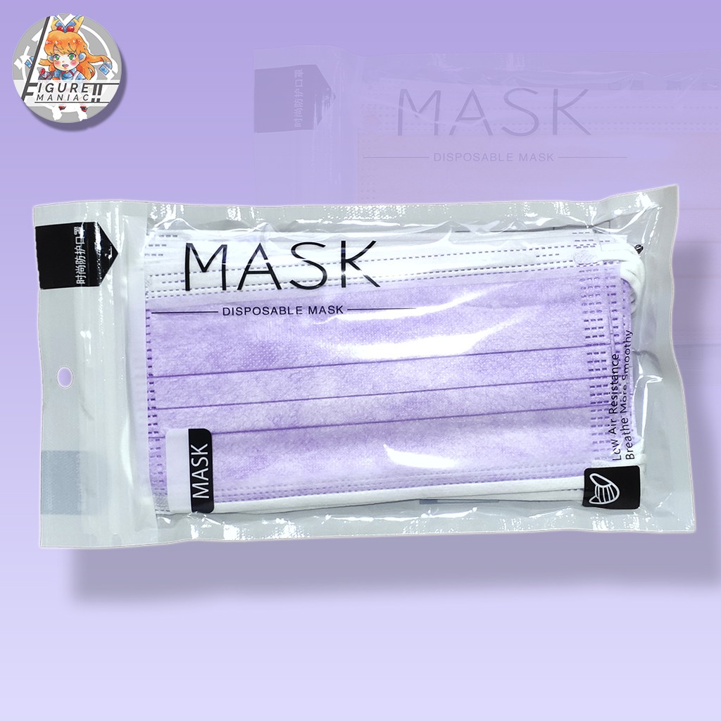 Masker Earloop / Kuping 3ply 3 ply 1 pack isi 10 Premium kemasan