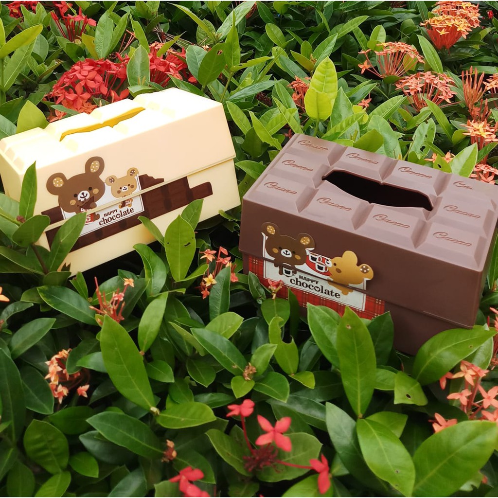 CHOCOLATE TISSUE BOX