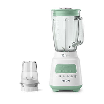 Philips HR2222 Blender Kapasitas 2 Liter Dengan Jar Kaca Menghancurkan Lebih Halus