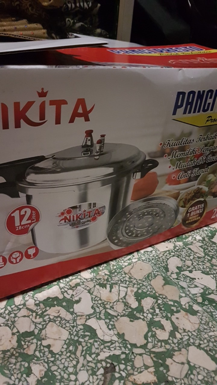 Panci Presto - Pressure Cooker Nikita 12 Liter 28 Cm