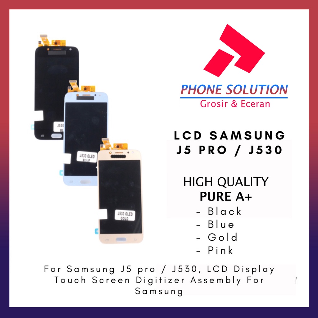 LCD Samsung J5 Pro / LCD Samsung J530 2017 100% Original Fullset Touchscreen // Supplier LCD Samsung - Garansi 1 Bulan