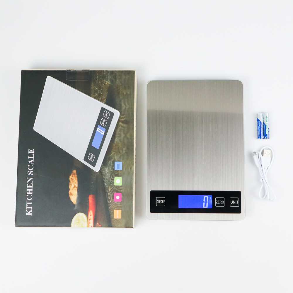 [BISA COD] JLNONLNJKT DHOME Timbangan Dapur Digital Kitchen Scale 15kg Akurasi 1g - JJ210299