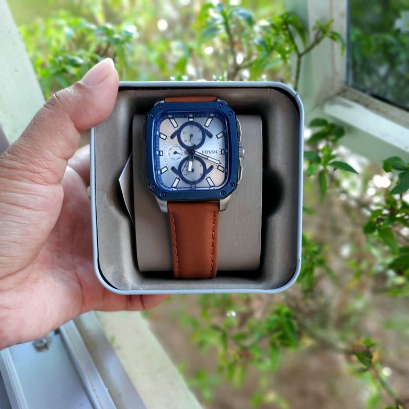 Jam Tangan Bq 2658 Brown Leather Fossil