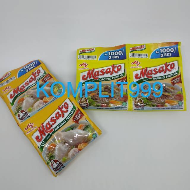 

Masako Ayam & Sapi Renceng RENTENG 12x10gr