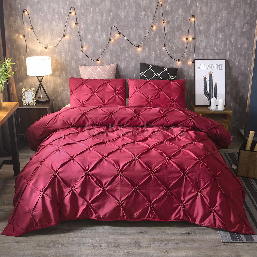 Bedding Set Silk Flower Pillowcase Bed Sheet Bed Cover Soft And Comfortable 2 3 Pieces Shopee Indonesia