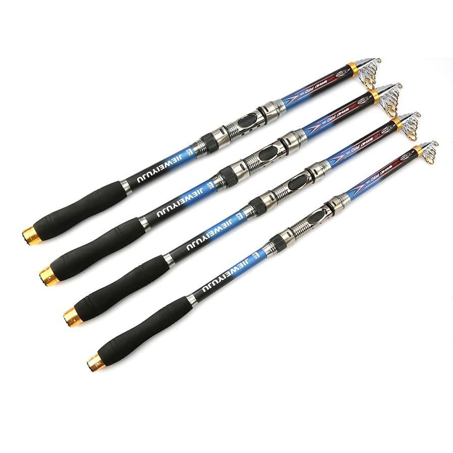 JIEWEIYUJU Joran Pancing Portable Telescopic Epoxy Resin 2.1M/5