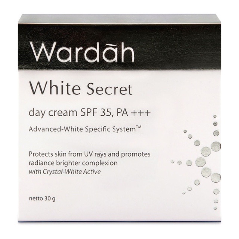 Wardah White Secret Day cream/Night Cream 30 gr pot